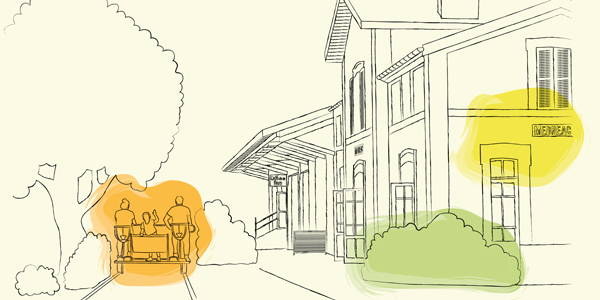 Illustration Gare vélo-rail de Médréac