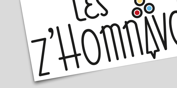 Logo du collectif « Les Z'Homnivores » pour l'agence de communication Newsens
